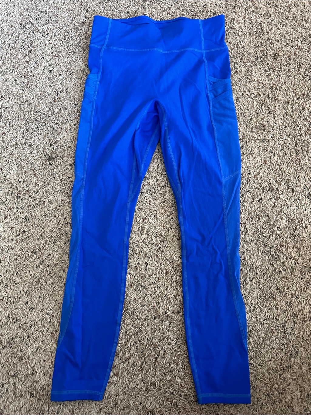 Bright Royal Blue High-Waist Athletic Leggings